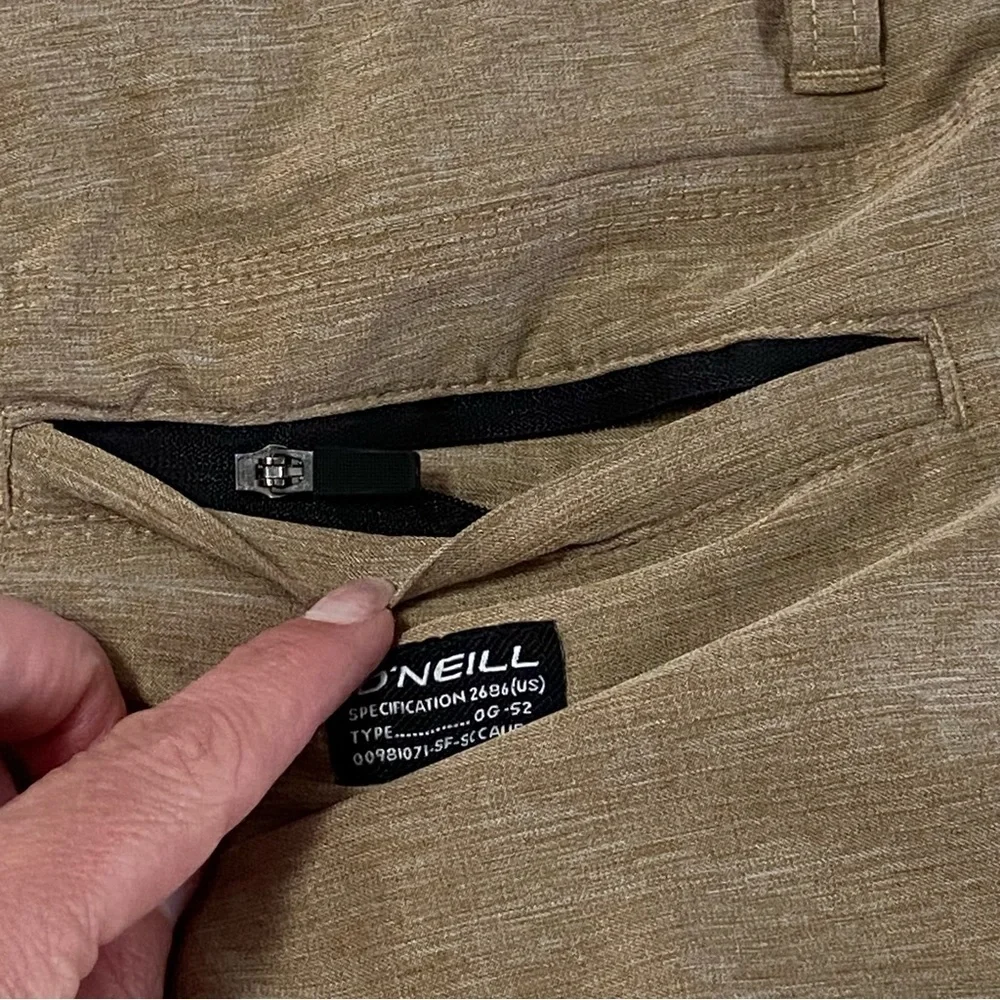 O'NEILL / Men's Hybrid Tan Heathered Shorts Size 30
